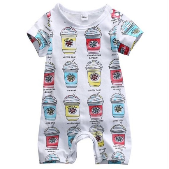 Other - “frappe shorty" 12 mo. Unisex romper